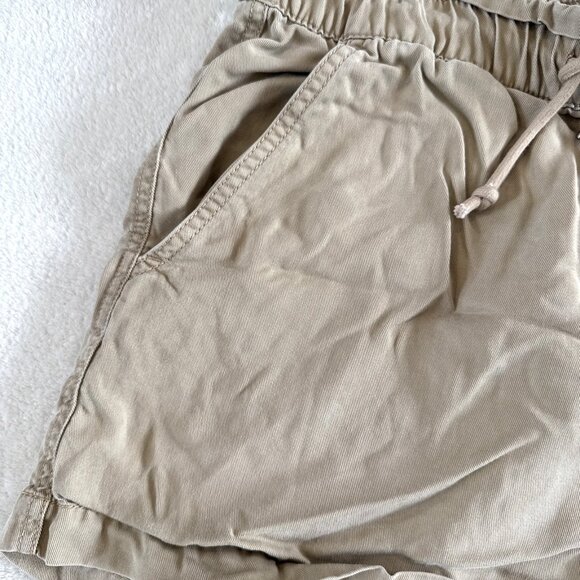 Loft Womens Beige Casual Drawstring Shorts Elastic Waist M - Picture 2 of 7